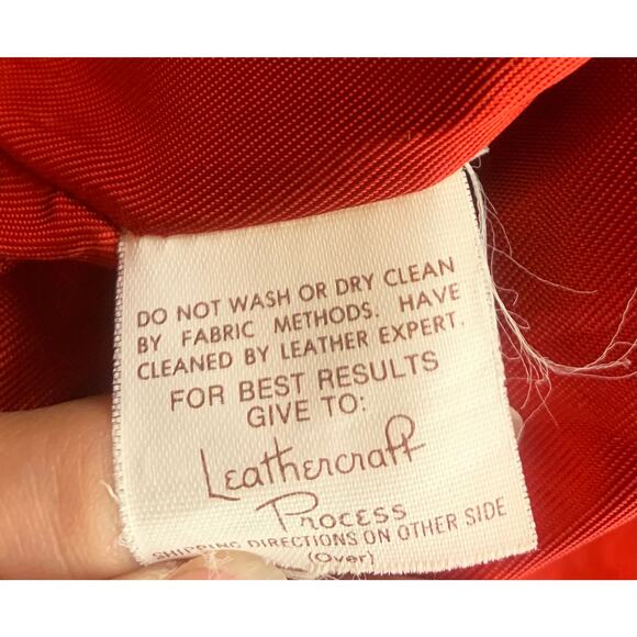 Vintage Gino Di Giorgio Women Medium Red Leather Jacket - Picture 4 of 9
